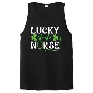 Hospital Shamrock Saint Patrick Day Lucky Nurse PosiCharge Competitor Tank