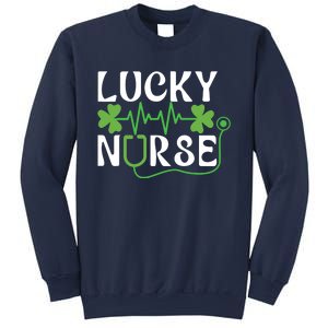 Hospital Shamrock Saint Patrick Day Lucky Nurse Sweatshirt