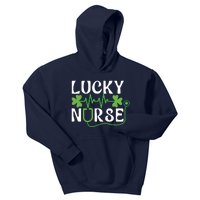 Hospital Shamrock Saint Patrick Day Lucky Nurse Kids Hoodie