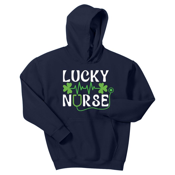 Hospital Shamrock Saint Patrick Day Lucky Nurse Kids Hoodie