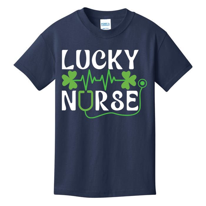 Hospital Shamrock Saint Patrick Day Lucky Nurse Kids T-Shirt