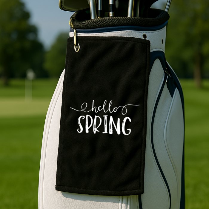 Hello Spring Season Golf Towel