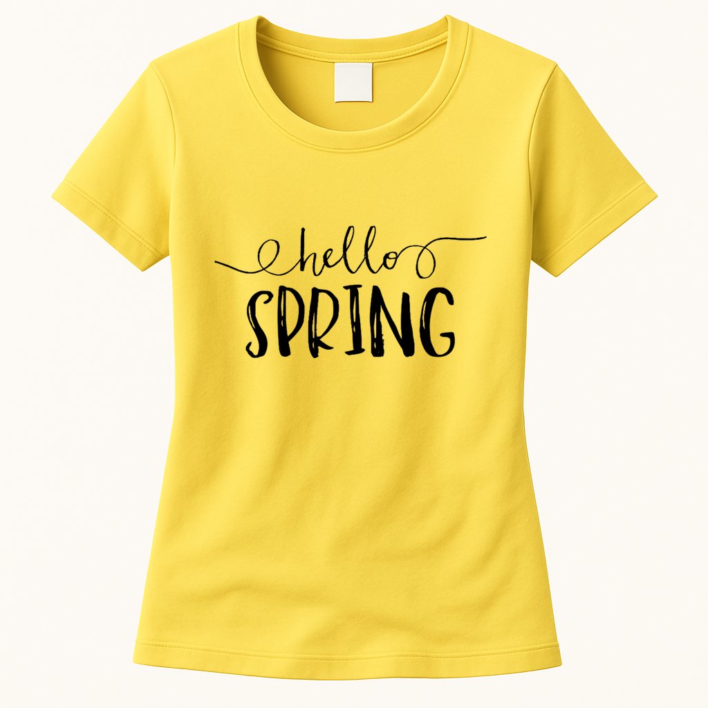 Hello Spring Season Womens T-Shirt