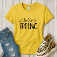 Hello Spring Season Womens T-Shirt