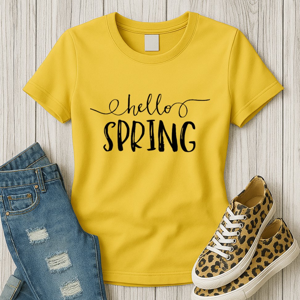 Hello Spring Season Womens T-Shirt
