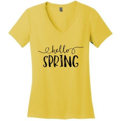 Hello Spring Season Women's V-Neck T-Shirt