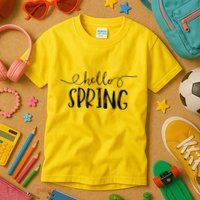 Hello Spring Season Kids T-Shirt