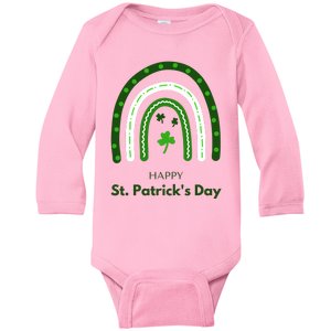 Happy St Saint Patrick's Day Baby Long Sleeve Bodysuit