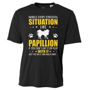 Handle Stressful Situation Papillion Dog Lovers Cooling Performance Crew T-Shirt