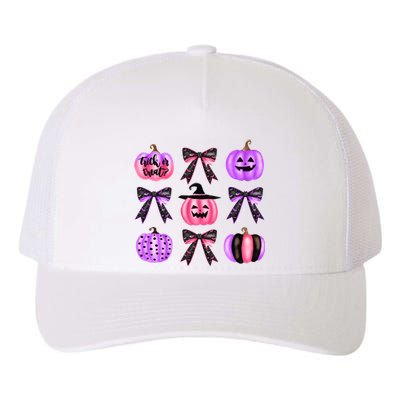 Halloween Spooky Season Coquette Bow Yupoong Adult 5-Panel Trucker Hat