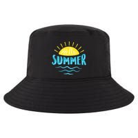 Hello Summer Sunset Ocean Wave Cool Comfort Performance Bucket Hat