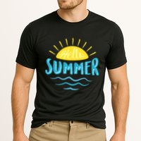 Hello Summer Sunset Ocean Wave Performance Shirt