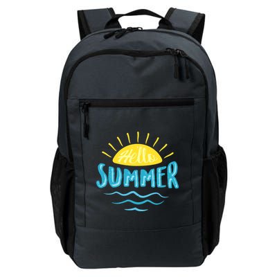 Hello Summer Sunset Ocean Wave Backpack
