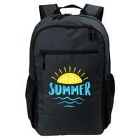 Hello Summer Sunset Ocean Wave Backpack