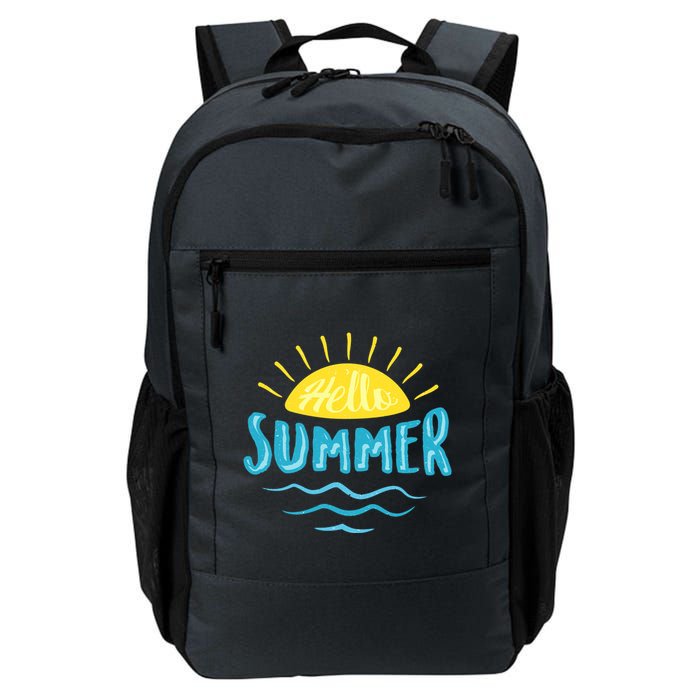Hello Summer Sunset Ocean Wave Backpack