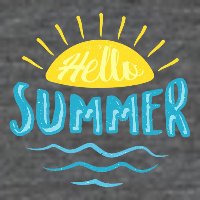 Hello Summer Sunset Ocean Wave Flatbill Hat