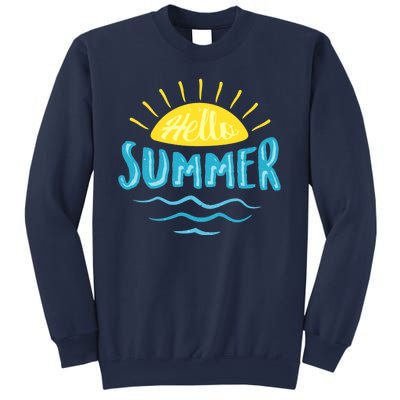 Hello Summer Sunset Ocean Wave Sweatshirt