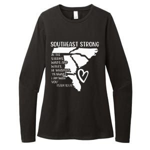 Hurricane Strong Southeast Strong Pray For North Carolina Womens CVC Long Sleeve Shirt