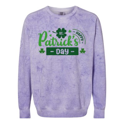 Happy St Saint Patrick's Day Colorblast Crewneck Sweatshirt