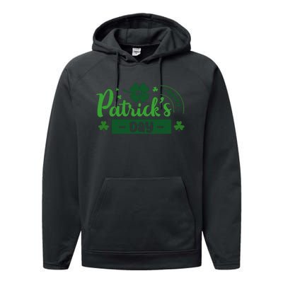 Happy St Saint Patrick's Day Performance Fleece Hoodie