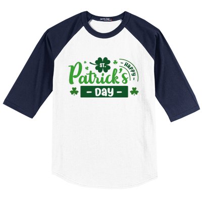 Happy St Saint Patrick's Day Baseball Sleeve Shirt