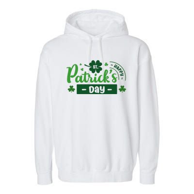 Happy St Saint Patrick's Day Garment-Dyed Fleece Hoodie