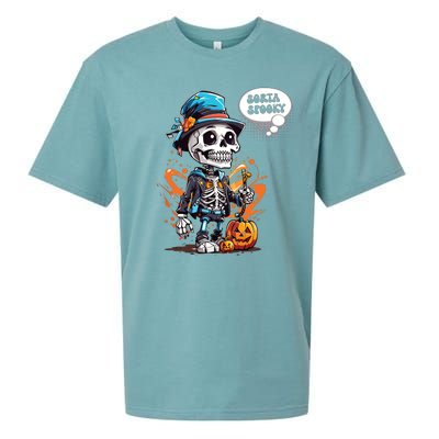 Halloween Skeleton Sorta Spooky Sueded Cloud Jersey T-Shirt