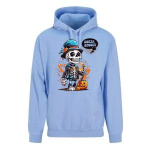 Halloween Skeleton Sorta Spooky Unisex Surf Hoodie