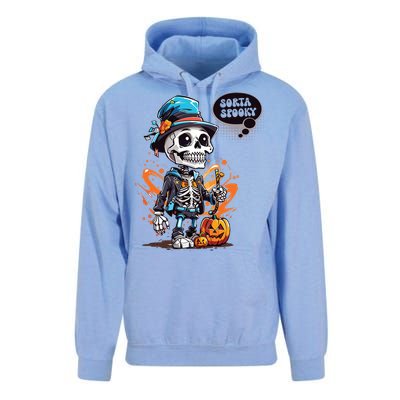 Halloween Skeleton Sorta Spooky Unisex Surf Hoodie