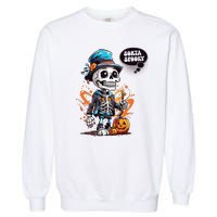 Halloween Skeleton Sorta Spooky Garment-Dyed Sweatshirt