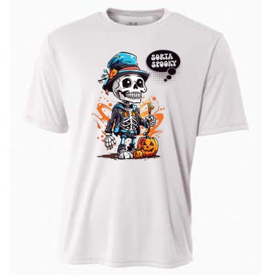 Halloween Skeleton Sorta Spooky Cooling Performance Crew T-Shirt