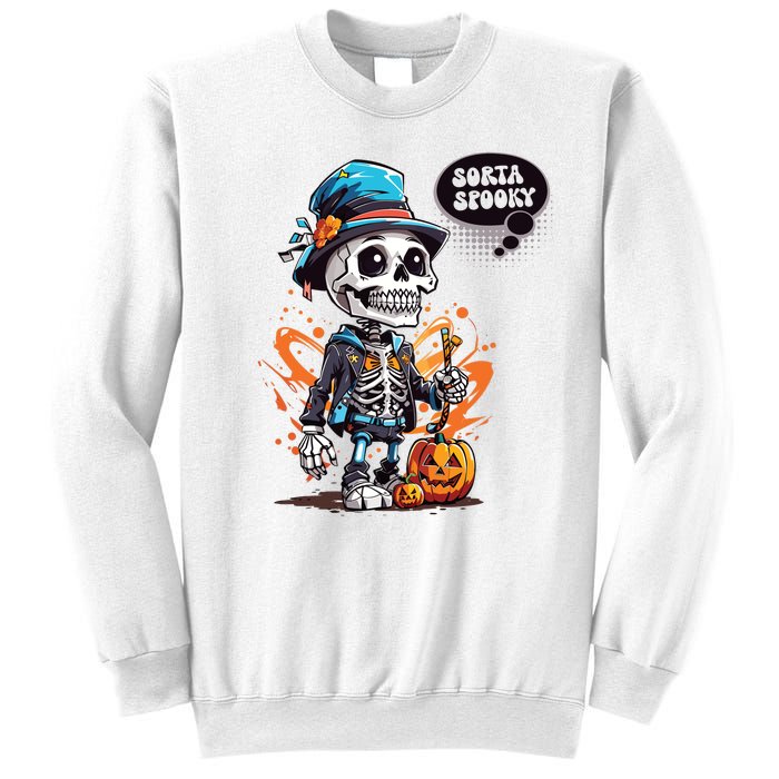 Halloween Skeleton Sorta Spooky Sweatshirt