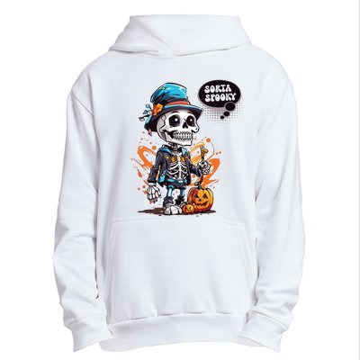 Halloween Skeleton Sorta Spooky Urban Pullover Hoodie