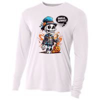 Halloween Skeleton Sorta Spooky Cooling Performance Long Sleeve Crew