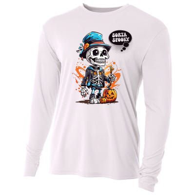 Halloween Skeleton Sorta Spooky Cooling Performance Long Sleeve Crew