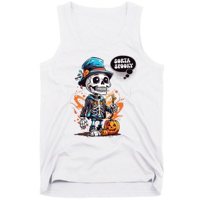 Halloween Skeleton Sorta Spooky Tank Top