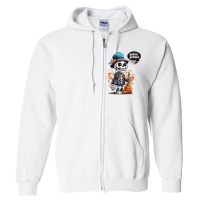 Halloween Skeleton Sorta Spooky Full Zip Hoodie