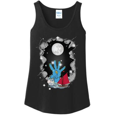 Halloween Sailing Ship Sailing Sea Maritime Ship Ladies Essential Tank