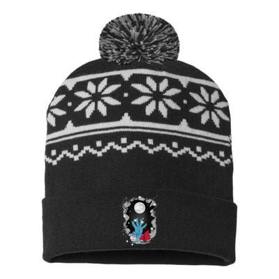 Halloween Sailing Ship Sailing Sea Maritime Ship USA-Made Snowflake Beanie