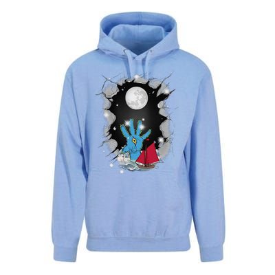 Halloween Sailing Ship Sailing Sea Maritime Ship Unisex Surf Hoodie