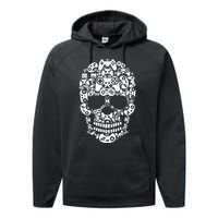 Halloween Skeleton Skull Gamer Controller Gaming Performance Fleece Hoodie