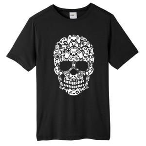 Halloween Skeleton Skull Gamer Controller Gaming Tall Fusion ChromaSoft Performance T-Shirt