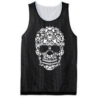 Halloween Skeleton Skull Gamer Controller Gaming Mesh Reversible Basketball Jersey Tank