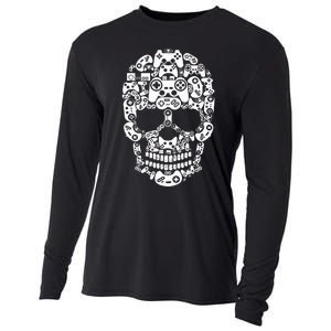 Halloween Skeleton Skull Gamer Controller Gaming Cooling Performance Long Sleeve Crew