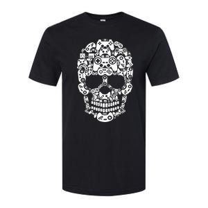 Halloween Skeleton Skull Gamer Controller Gaming Softstyle CVC T-Shirt