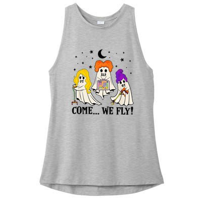 Halloween Spooky SLP OT PT Team Occupational Physical Speech Ladies PosiCharge Tri-Blend Wicking Tank