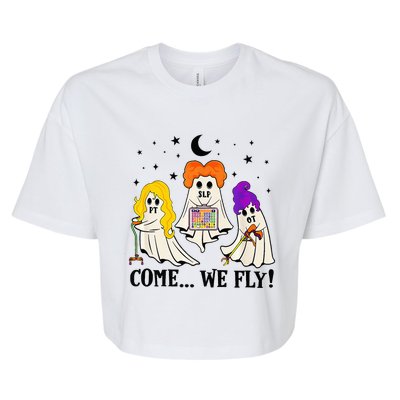 Halloween Spooky SLP OT PT Team Occupational Physical Speech Bella+Canvas Jersey Crop Tee