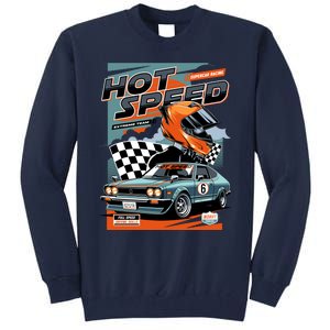 Hot Speed Super Car Racing Tall Sweatshirt