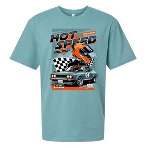 Hot Speed Super Car Racing Sueded Cloud Jersey T-Shirt