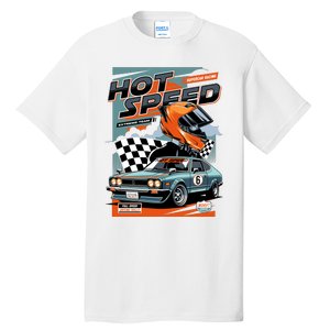 Hot Speed Super Car Racing Tall T-Shirt